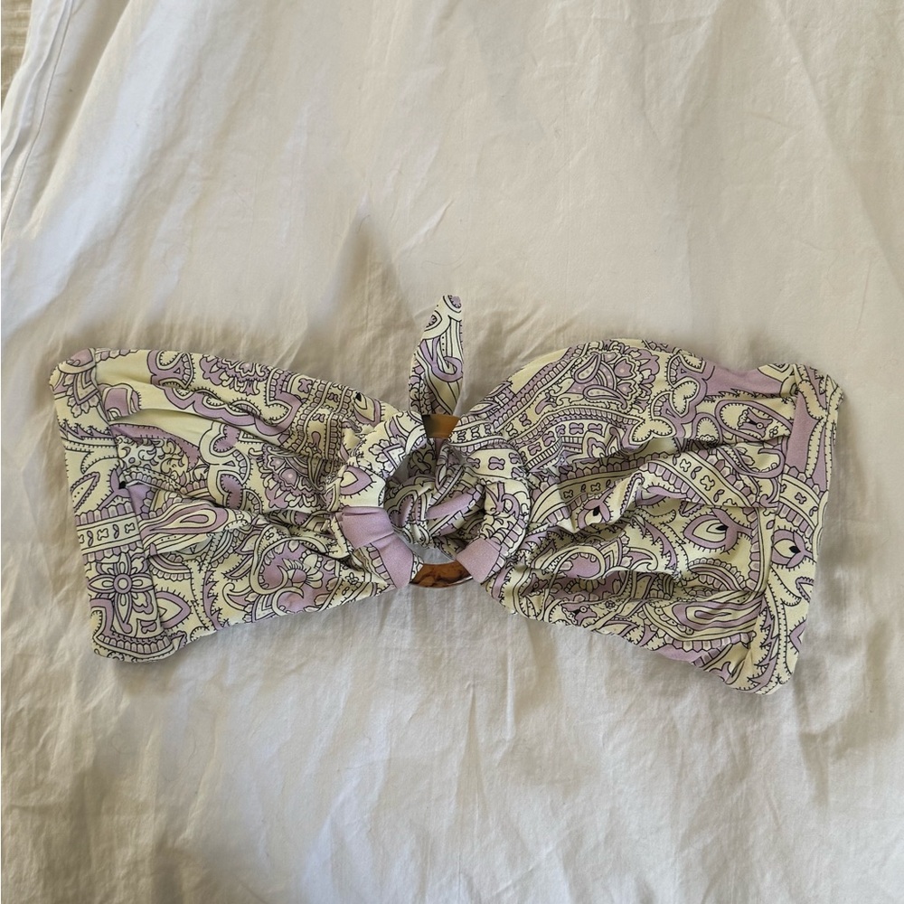 Montce Swim Tori Paisley Print Bandeau Top